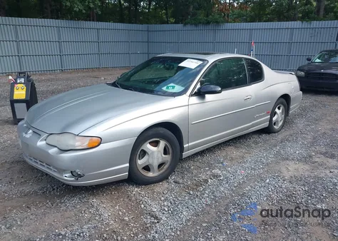2001 Chevrolet Monte Carlo Ss from USA, damaged, VIN 2G1WX15K719187906